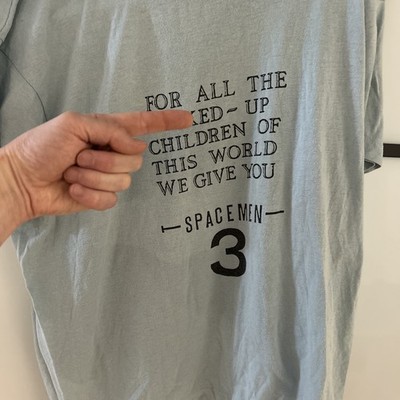 Vintage Rare Spacemen 3 T-Shirt Shoegaze 90s Spiritualized Spectrum Sonic Boom