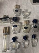 Lotto 10 bottiglie profumo vintage blu Shalimar McGraw diamante bianco