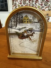 Howard Miller Sounds of the Seasons Musical Mantel Clock Plays Hourly Songs 2000