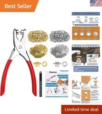 Lightweight 1203Pcs Grommet  Eyelet Kit with User Manual for Creative Projects