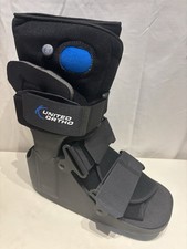 United Ortho Boot, Air Stabilizing, Ankle, Black, Adjustable Straps, New Unused