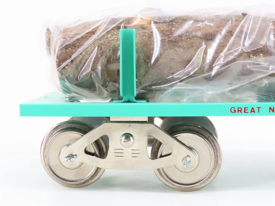 Calibre estándar McCoy No. Coche de troncos de hojalata Great Northern 291 GN con carga  Foto 2 de 4