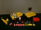 Playmobil Vintage 3454 Snow Plow truck and trailer, complete.