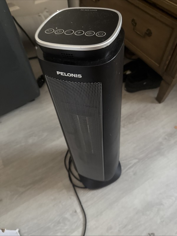 Pelonis PTHW15-18MR 1500W Ceramic Tower Fan-Heater - Black (PTHW15-18MR)