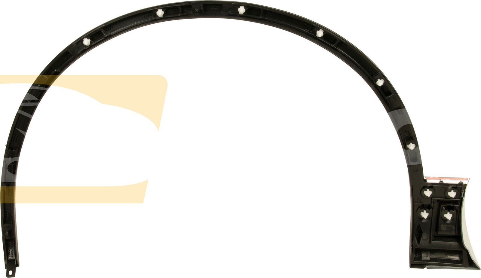 Bandeau d'aile avant droite pour Volkswagen Touareg R-line 2014-2018 en ABS noir - 2
