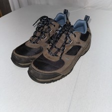 L.L.Bean Trail Model Hiker 4 Mens Size 9w Water Resistant Low Blue/brown Vguc