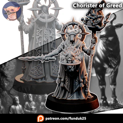 DIMOMODELS Trench War Compatible - Heretic Legion - Chorister of Greed by Funduk25