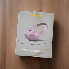 Heyday Wired On-Ear Headphones Neon Violet Comfort Fit with Mic  Remote