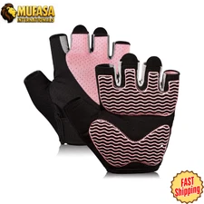 Gym Gloves Fingerless Breathable Workout Gloves for Weightlifting Cycling
