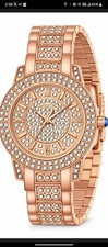 Invicta Women's Rose Gold Metal Bracelet Roman Numeral Analog Wristwatch