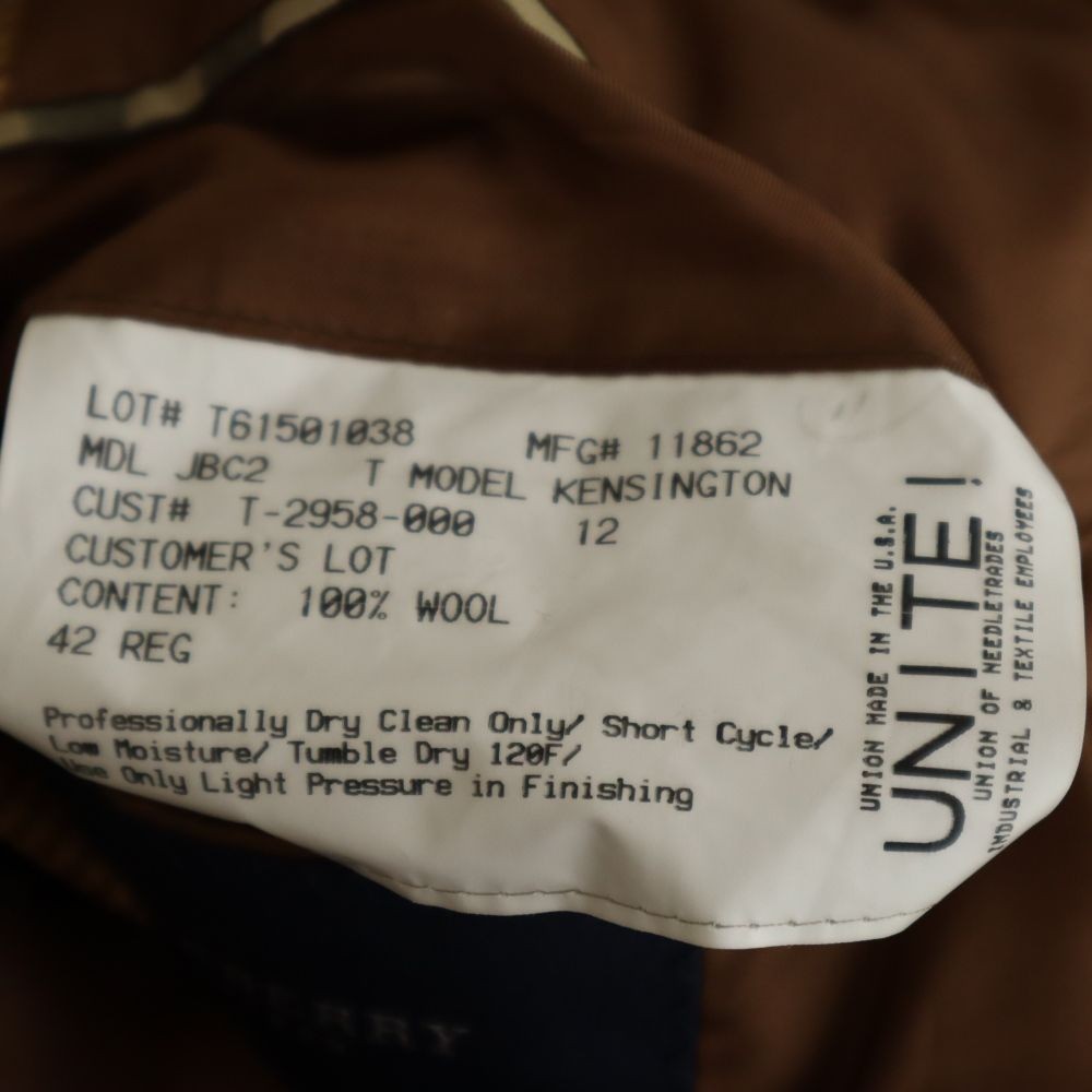 BURBERRY Houndstooth pattern wool tailored jacket… - image 10