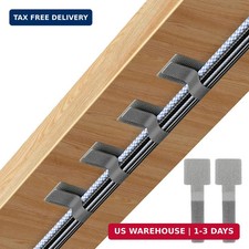 Cable Management Under Desk Cord Organizer, Cable Organizers for Cords, Hook and