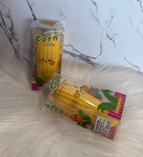 Viral Corn on the Cob  Crunchy squishy Tactile Squishy Squeeze Toy Yellow