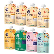 Organic Baby Food Pouches with Veggies and Bone Broth  16 Nutrients  8 Pack