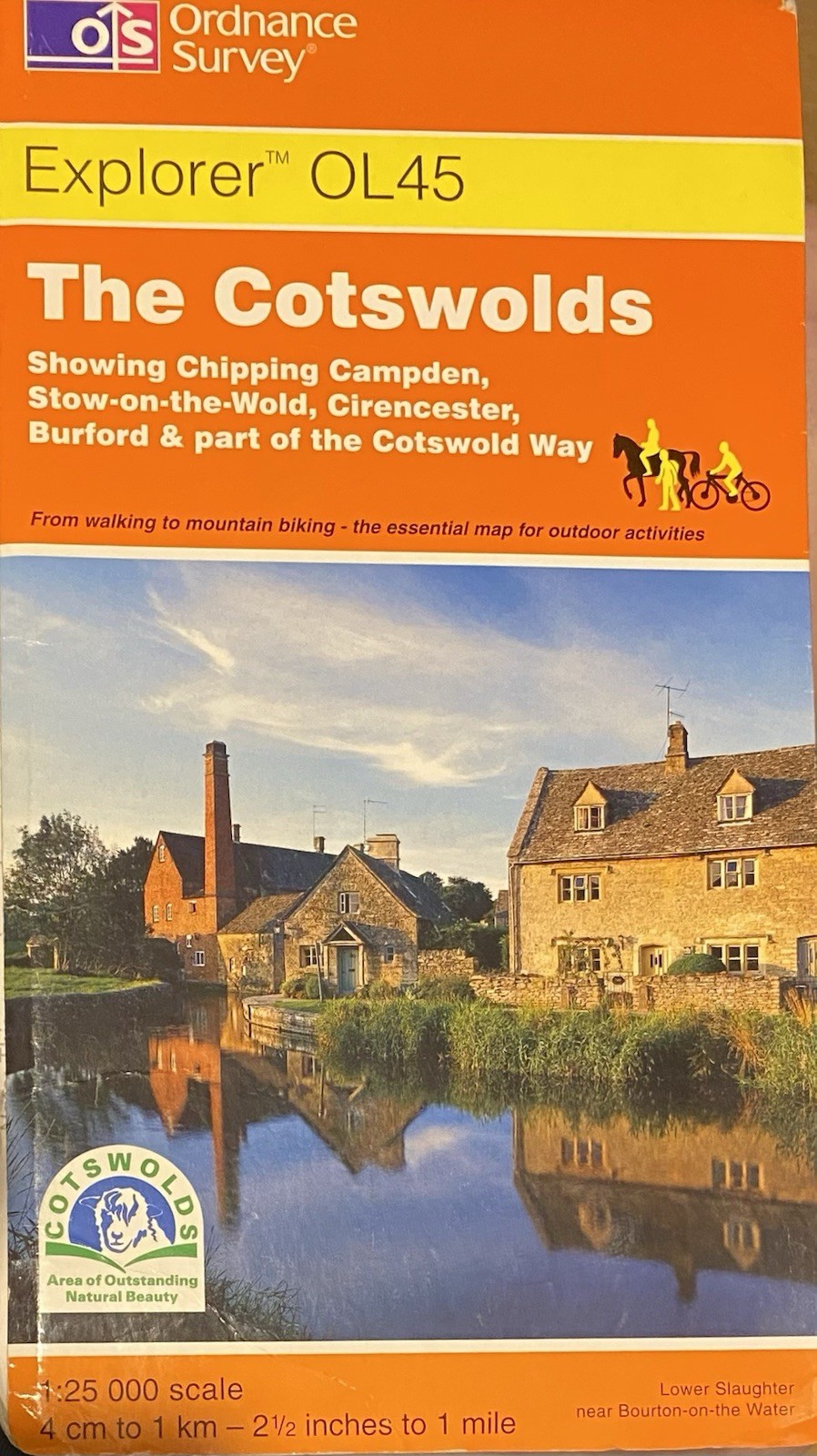OS Explorer Map OL45 The Cotswolds - Burford, Stow-in-the Wold Cirencester 2002