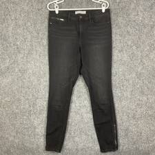 Athleta Jeans Womens Size 10 Black Sculpteck Skinny ankle Zipper