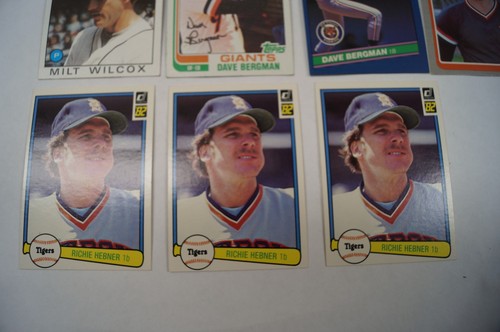 LOT (11) '84 Baseball Cards Topps Don Russ Fleer Detroit Tigers High Grade C122A - Picture 8 of 8