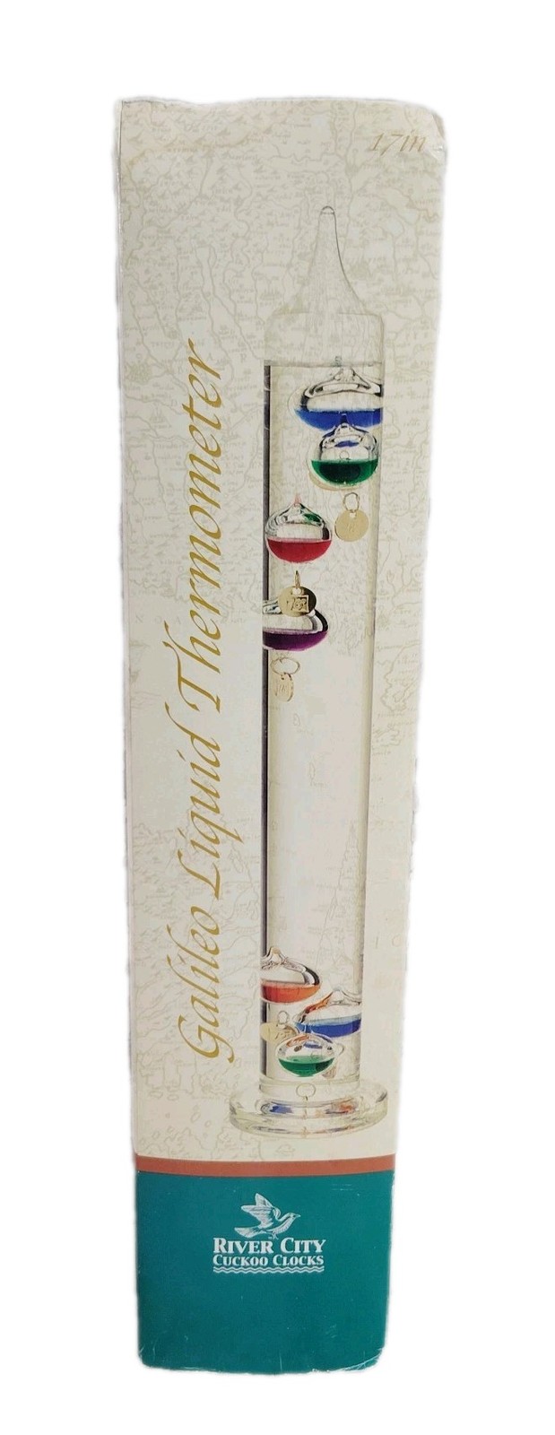Vintage River City Cuckoo Clocks Galileo Standing Liquid Thermometer