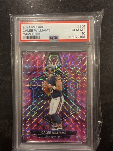 2024 Panini Mosaic - Rookies Caleb Williams #301 Camo Pink Mosaic Prizm (RC)