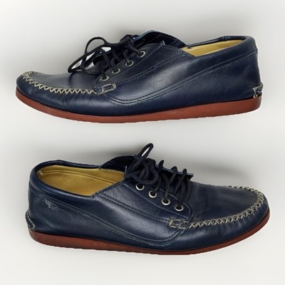Size 9D -Quoddy Men s Brick Camp Sole Navy Chromexcel Maliseet Oxford