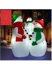 6FT Christmas Inflatable Outdoor Built-in LED Light