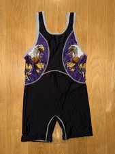 2 PAIRS matman wrestling singlet MENS L - WASHINGTON EAGLES + RED MESH SIDE- NEW