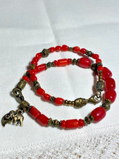 Handmade Bracelet from Georgia - Red Coral