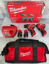 Milwaukee M12 12V 3494-22 Subcompact 2-Tool Combo Kit Brushless Impact & Drill