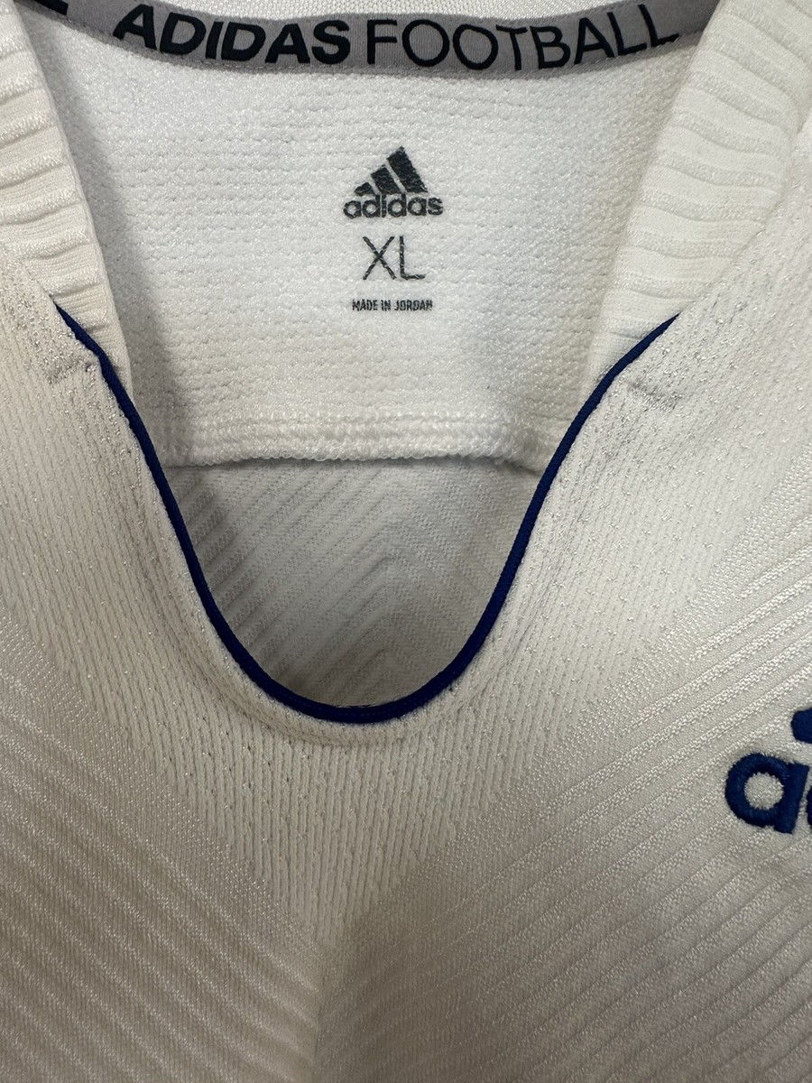 Adidas Men's X-LARGE Primeknit A1 White BlueFootball Jersey