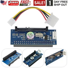 40 Pin Female SATA IDE to 22 Pin Male Adapter PATA 3.5" Card for T1 Converter US