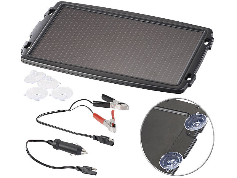 Chargeur solaire 12V Revolt pour maintien de charge de batterie auto