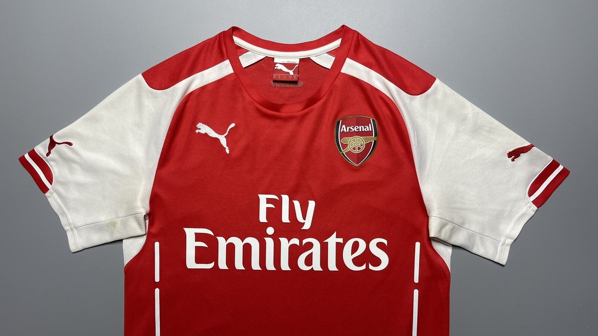 ARSENAL PUMA 2014/2015 FOOTBALL SOCCER HOME JERSEY #11 OZIL SIZE