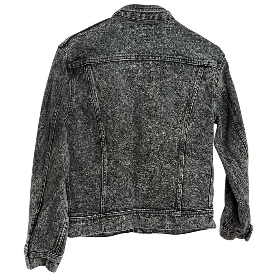 Винтажная черная джинсовая куртка Lee Riders Stonewash  - Изображение 2 из 4