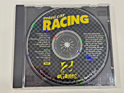 eGames Mini Car Racing PC-CD ROM   Missing front cover artwork
