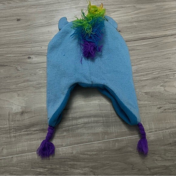 My little pony Rainbow Dash berretto capelli arcobaleno blu chiaro trecce viola