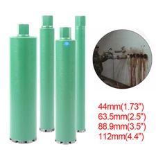 4pcs Wet Diamond Core Drill Bit For Drilling Concrete Brick 1.73"2.5" 3.5" 4.4"