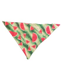 watermelon print tie on dog bandanna XS