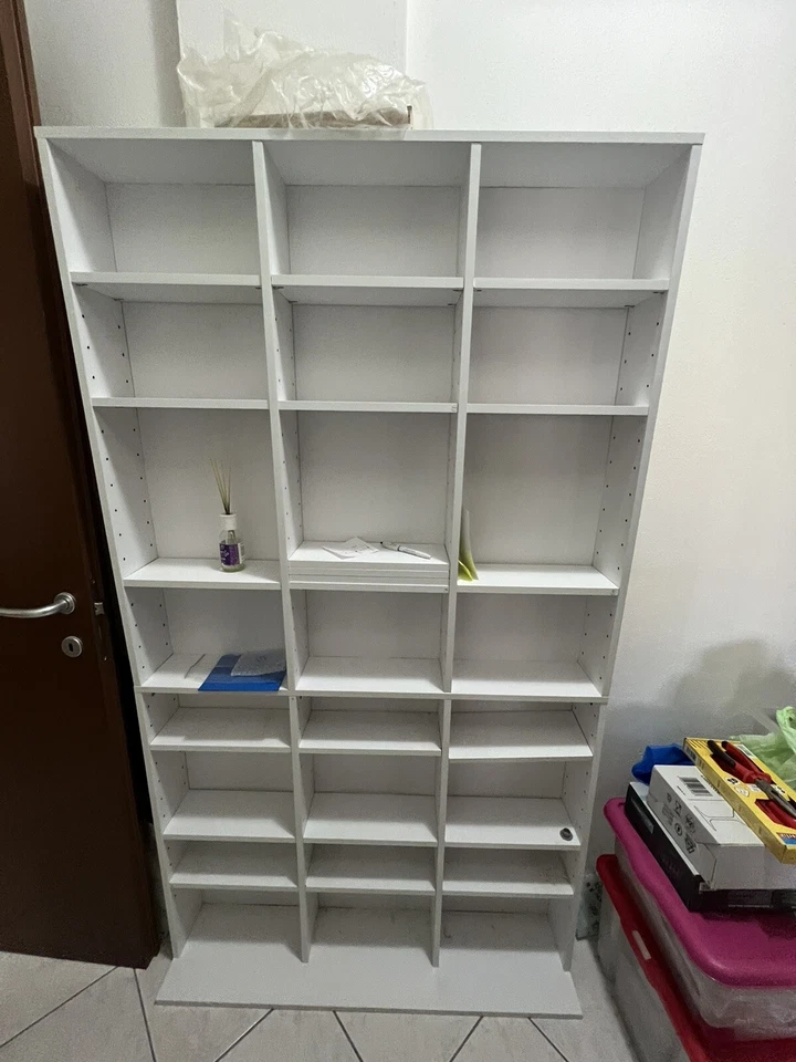 Scaffale Porta CD/DVD In Legno Ingegnerizzato Che Può Contenere Fino A 1080 CD - Immagine 3 di 4