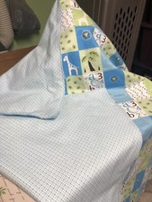 Hand Crafted Baby Boy Receiving Blanket