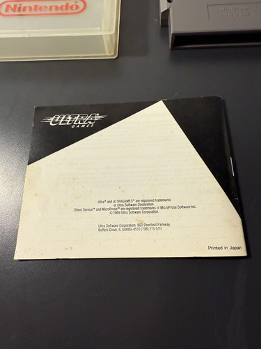 Silent Service (Nintendo Entertainment System, 1989) NES With Manual Tested - Picture 5 of 7