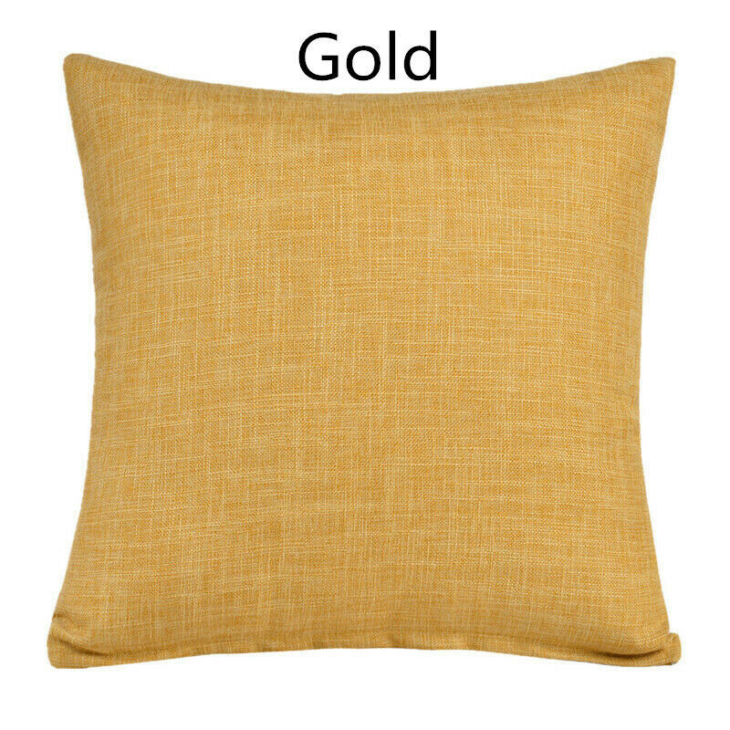 40cm 45cm 50cm 55cm Large Plain Linen Cushion Cover Throw Pillow Case Sofa Decor