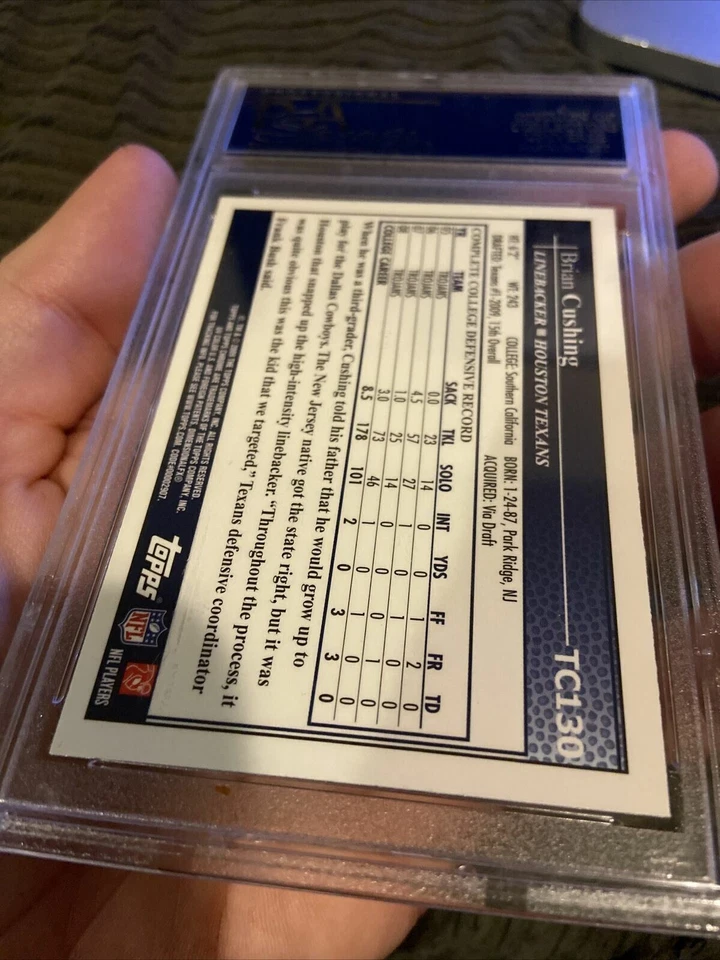 2009 Topps Chrome #TC130 Brian Cushing PSA 8 with only 9 Higher! - Image 2 of 2
