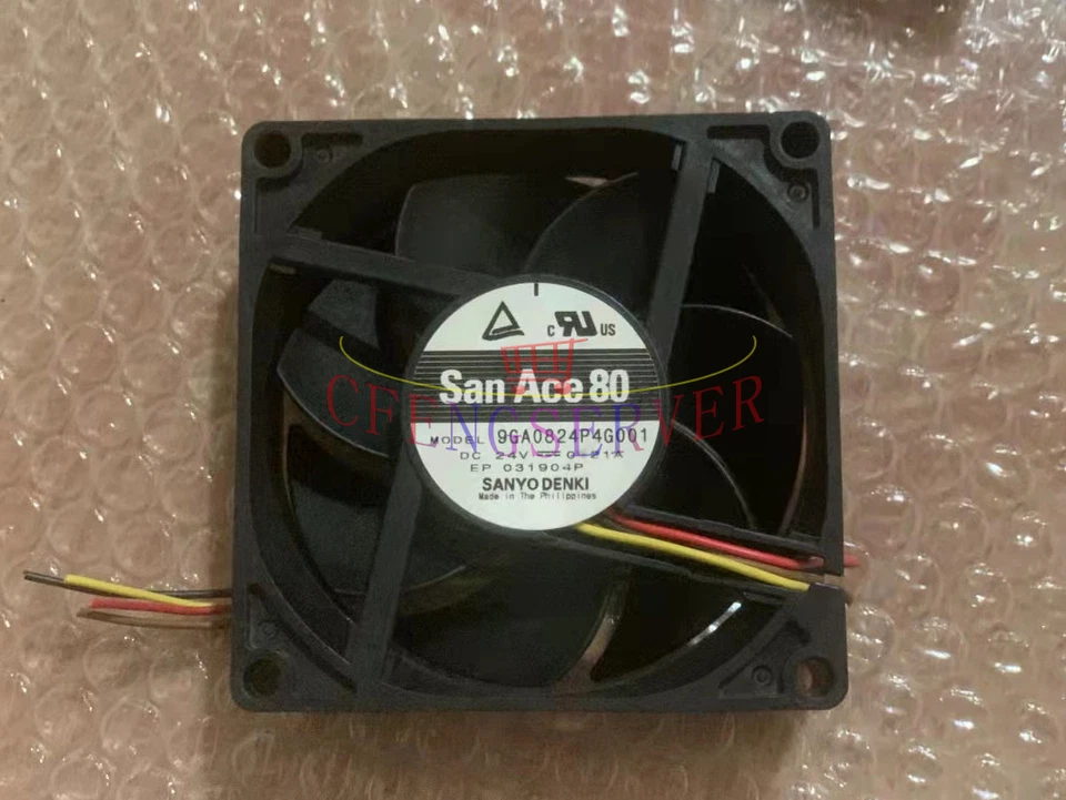 1PCS For Sanyo 8025 9GA0824P4G001 24V 0.21A 4-wire inverter cooling fan 8CM