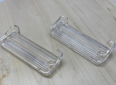 1966 1967 Chevrolet Impala Caprice Rear Backup Lamp Lens Clear Pair