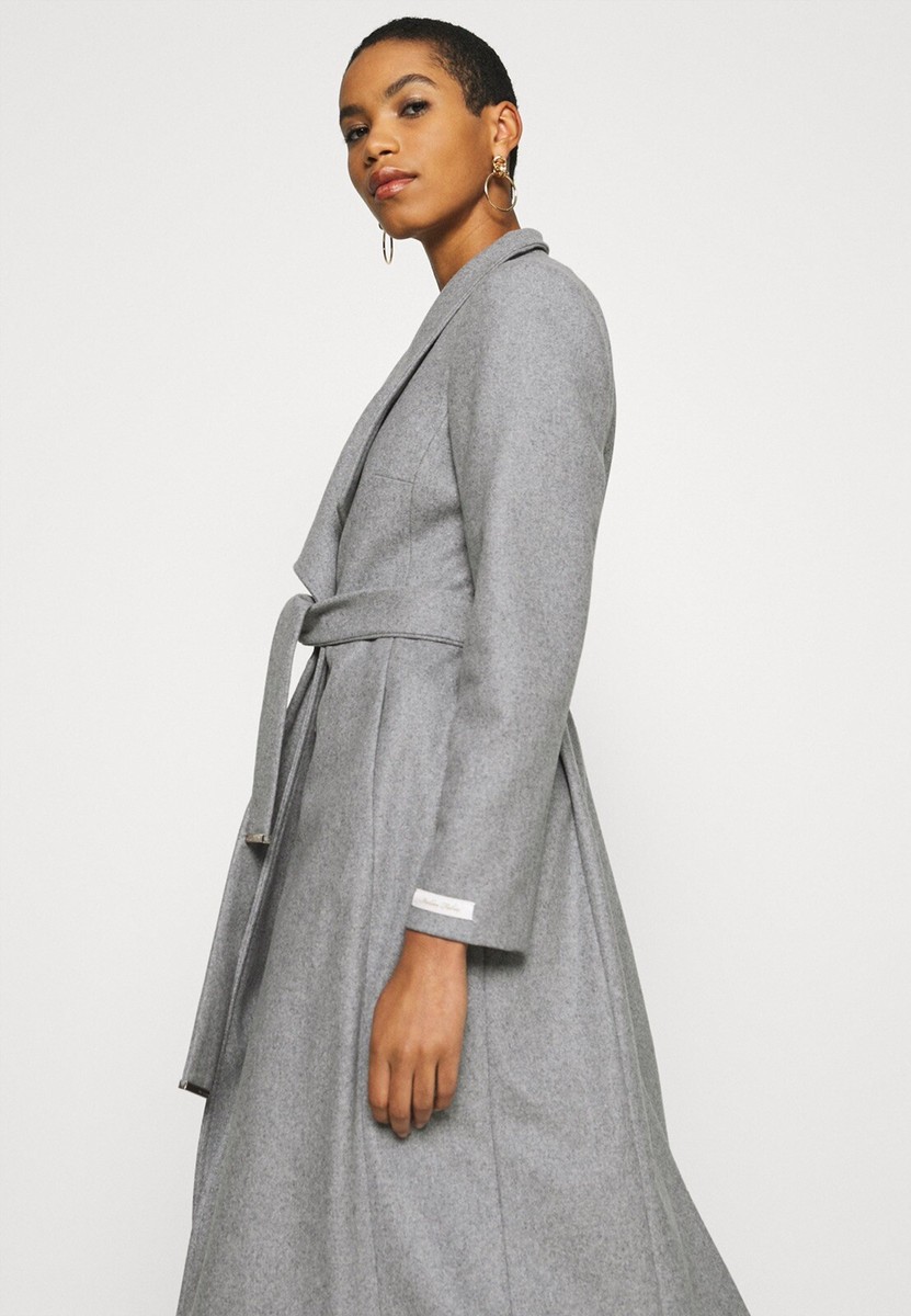 ted baker grey wrap coat