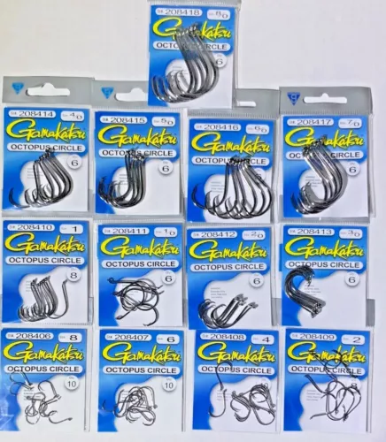 Gamakatsu Octopus Circle hooks Choose size 8 - 8/0  Fixed Shipping