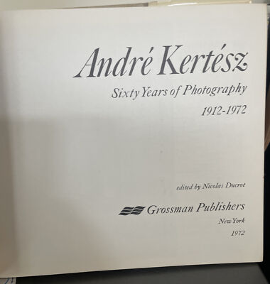 Andre Kertesz Sixty Years of Photography 1912-1972 Hardcover | eBay
