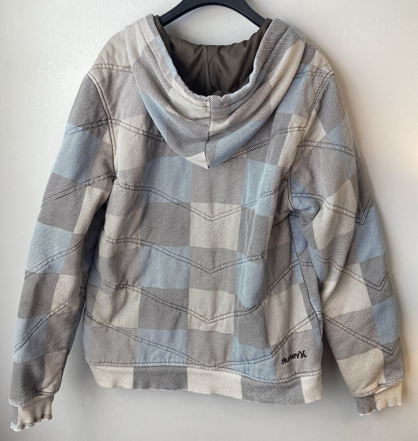 Hurley Mens Patchwork Jacket 2008 Snap Pockets Gr… - image 2