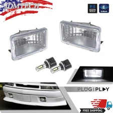 Clear Lens Front Bumper Driving Fog Light Lamp for 98-04 Chevy S10 Pickup/Blazer