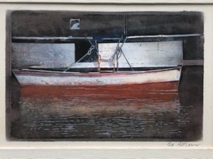 Edward Abrams, 20th C. USA ,CA, original oil/paper.  Signed & Framed